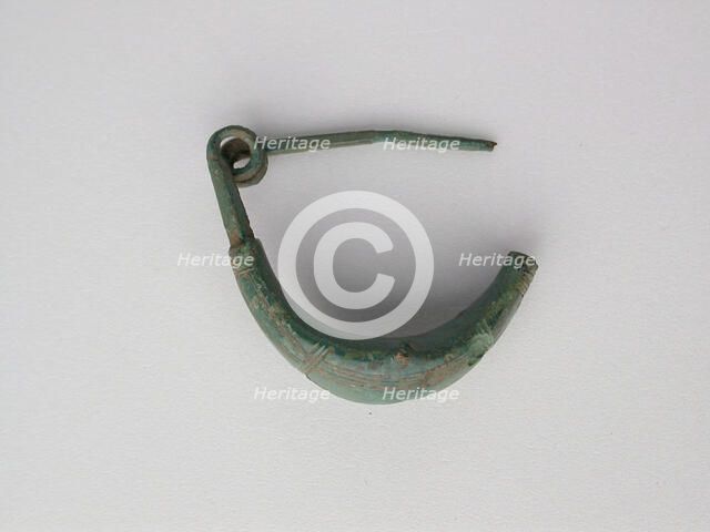 Leech Fibula (Brooch), Geometric Period (800-700 BCE). Creator: Unknown.