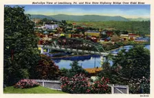 Leechburg, Pennsylvania, and the New State Highway Bridge over the Kiski River, USA, 1940