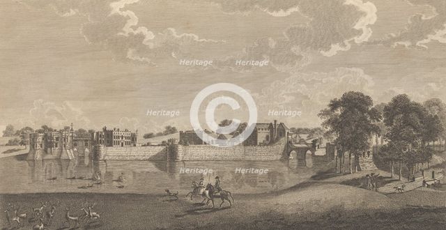 Leeds Castle, in the County of Kent, from Edward Hasted's, The History and..., 1777-90. Creator: Richard Bernard Godfrey.
