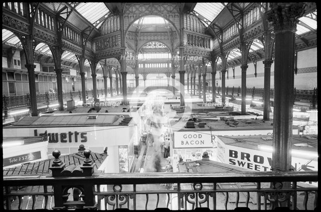 Leeds City Market, Vicar Lane, Leeds, West Yorkshire, c1955-c1980. Creator: Ursula Clark.