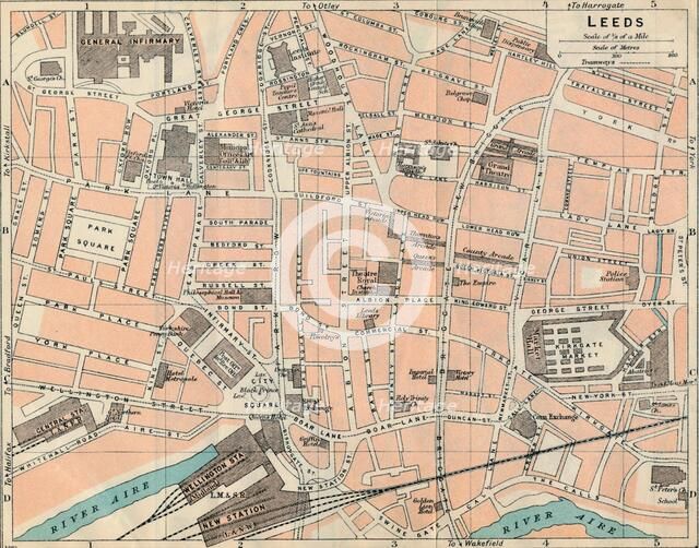 'Leeds', c20th Century. Artist: John Bartholomew.