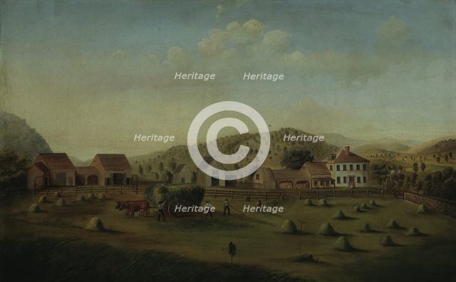 Leete Farm, West Claremont, New Hampshire, ca. 1822. Creator: Francis Alexander.
