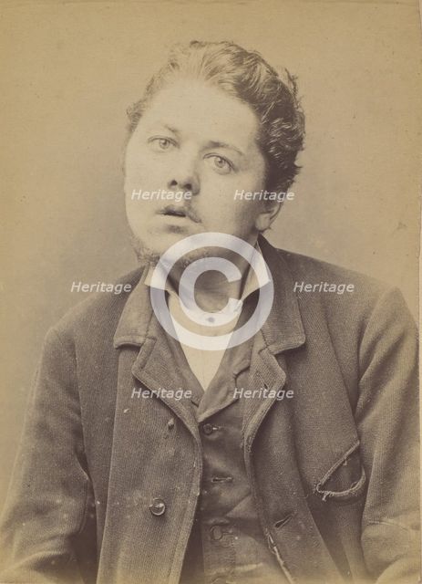 Lefebvre. Eugène, Anatole. 28 ans, né le 2/7/66 à St Pierre (Eure). Sculpteur sur bois. An..., 1894. Creator: Alphonse Bertillon.