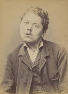 Lefebvre. Eugène, Anatole. 28 ans, né le 2/7/66 à St Pierre (Eure). Sculpteur sur bois. An..., 1894. Creator: Alphonse Bertillon