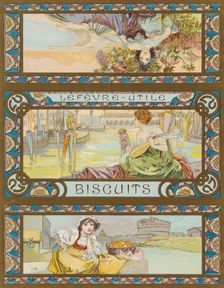 Lefèvre-Utile Buscuits Label, ca 1896