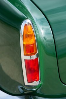 Left tail lights of a 1961 Aston Martin DB4 GT previously owned by Donald Campbell. Creator: Unknown