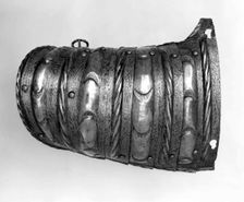 Left Tasset (Thigh Defense) from a Boy's Costume armour, Austrian, Innsbruck, ca. 1532. Creator: Hans Seusenhofer