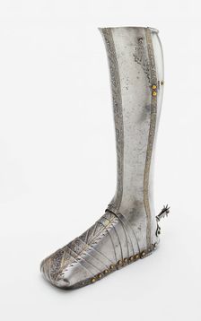 Left Greave and Sabaton, Landshut, 1540/50. Creator: Wolfgang Grosschedel