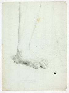 Left Leg of Standing Figure, n.d. Creator: John Downman