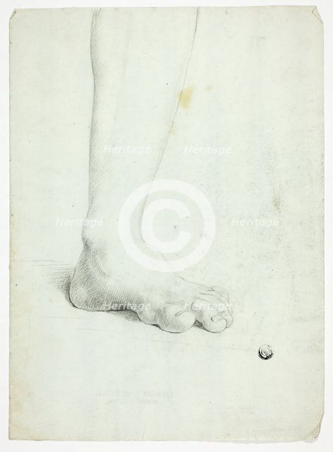 Left Leg of Standing Figure, n.d. Creator: John Downman.