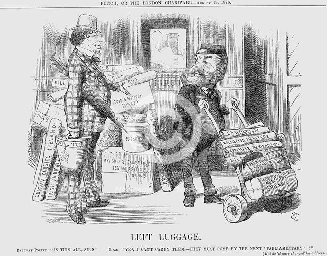 'Left Luggage', 1876. Creator: Joseph Swain.
