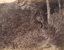 Left Road up to Yuen foo Monastery, ca. 1869. Creator: Afong Lai