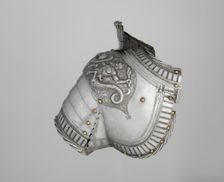 Left Shoulder Defense (Pauldron), German, Augsburg, ca. 1525. Creator: Kolman Helmschmid