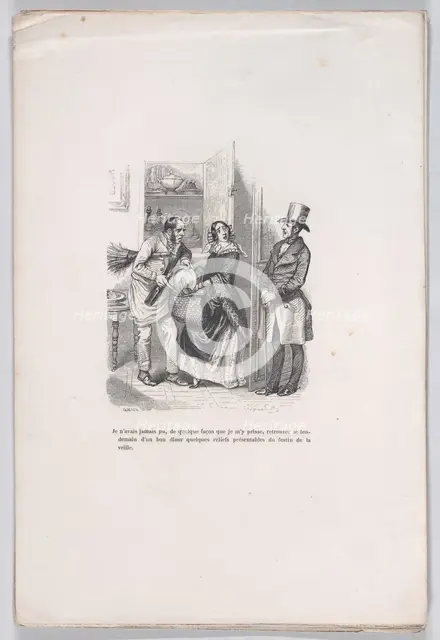Leftovers from the Little Miseries of Human Life, 1843. Creator: Quichon.
