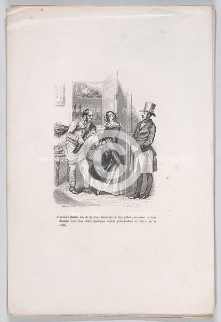 Leftovers from the Little Miseries of Human Life, 1843. Creator: Quichon.