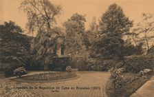 Legacion de la Republica de Cuba en Bruselas (1927) - Jardin c1927