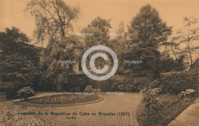 'Legacion de la Republica de Cuba en Bruselas (1927) - Jardin', c1927. Artist: Unknown.