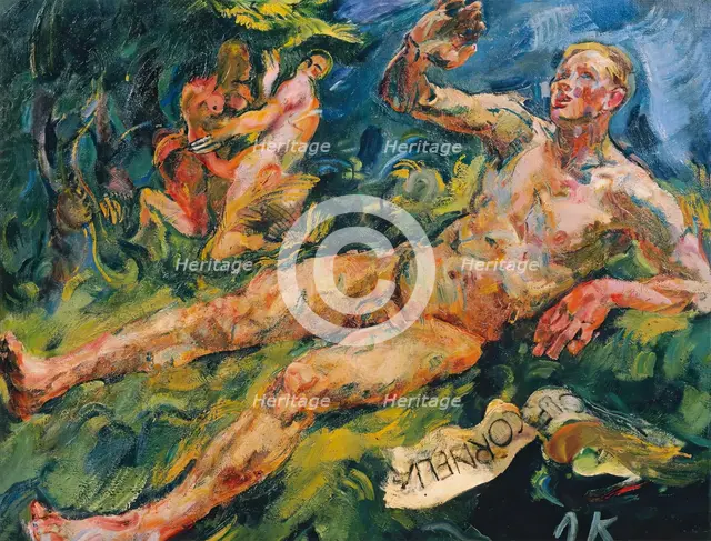 Legal action, 1920. Creator: Anton Kolig.