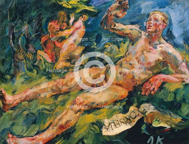 Legal action, 1920. Creator: Anton Kolig.