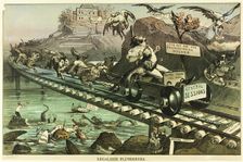 Legalized Plunderers, from Puck, 1880. Creator: Unknown