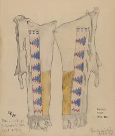 Leggings, 1935. Creator: George B. Wally