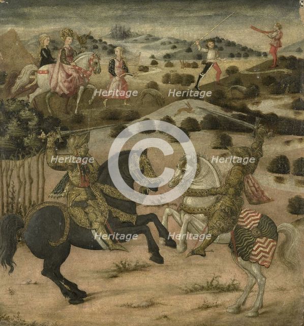 Legend of a Knight (end panel of a cassone), 1450-1474. Creator: Anon.
