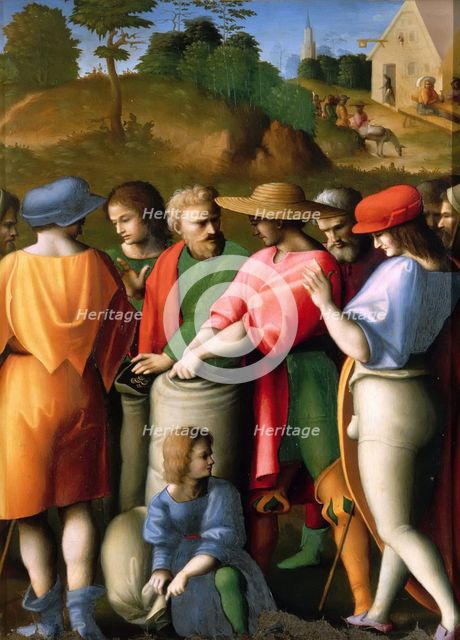 Legend of Joseph: The Search for the Silver Cap, 1515-1516. Creator: Bacchiacca, Francesco (1494-1557).