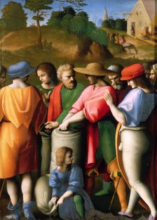 Legend of Joseph: The Search for the Silver Cap, 1515-1516. Creator: Bacchiacca, Francesco (1494-1557)