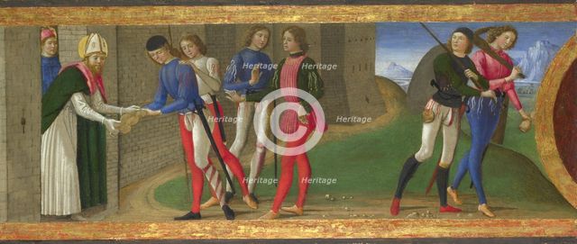 Legend of Saints Justus and Clement of Volterra, ca 1479. Artist: Ghirlandaio, Domenico (1449–1494)