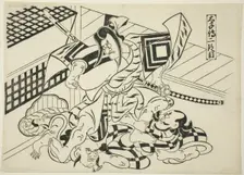 Legend of Taishi, Scene 2 (Taishiden nidanme), from the series "Famous Scenes from..., c. 1705/06. Creator: Okumura Masanobu