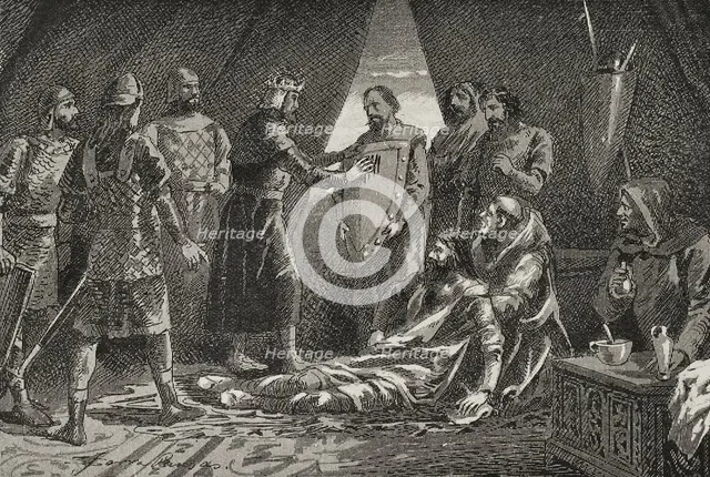 Legend of the Four Blood Bars, 9th century, (1890).  Creator: Unknown.