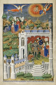 Legend of the Fleurs de Lys, 1414-23. Creator: Master of the Munich Golden Legend