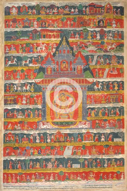 Legend of Vasudhara (Ashvaghosha Avadana), 1744. Creator: Anon.