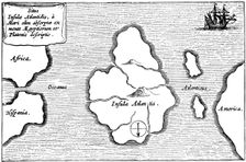 Legendary island of Atlantis