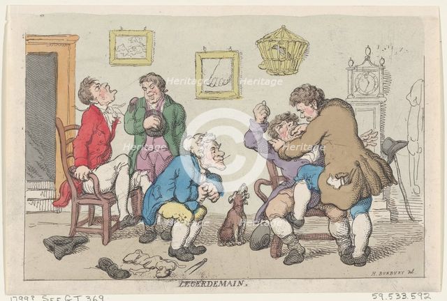 Legerdemain, 1799 (?)., 1799 (?). Creator: Thomas Rowlandson.