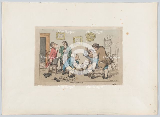 Legerdemain, 1799 (?)., 1799 (?). Creator: Thomas Rowlandson.