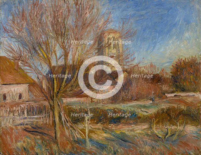 L'église à Essoyes, c 1900. Creator: Renoir, Pierre Auguste (1841-1919).