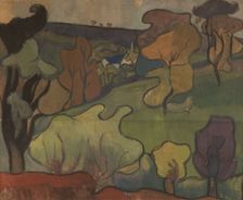 L'Église à Saint-Nolff, ca 1892. Creator: Ballin, Mogens (1871-1914)