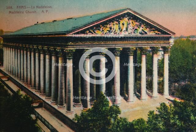 L'église de la Madeleine, Paris, c1920. Artist: Unknown.