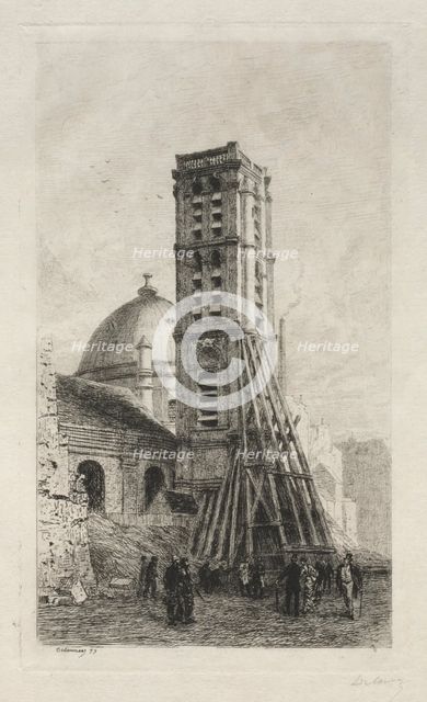 LEglise Saint-Roch. Creator: Alfred Alexandre Delauney (French, 1830-1894).