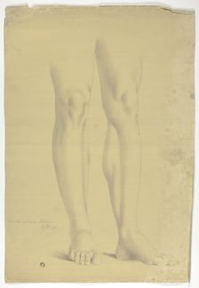 Legs after Antique Statue of Standing Figure, 1775. Creator: John Downman