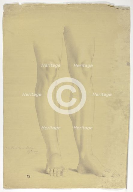 Legs after Antique Statue of Standing Figure, 1775. Creator: John Downman.