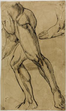 Legs and Feet of Male Nude, 1812/50. Creator: Unknown