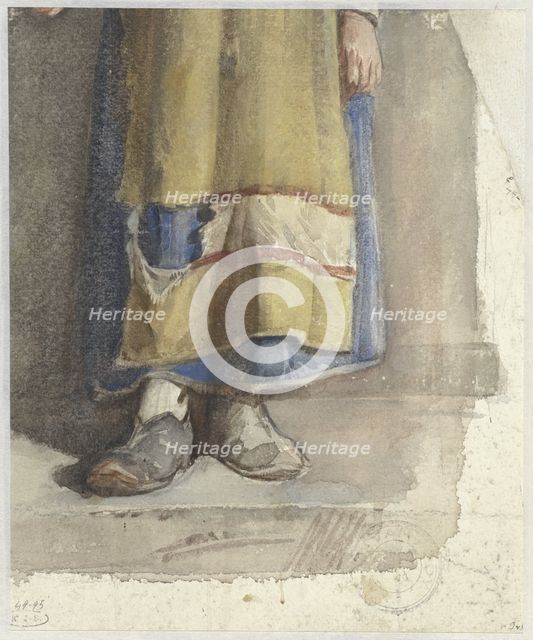 Legs and feet of standing female figure, 1865-1930. Creator: Jac van Looij.