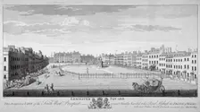Leicester Square, Westminster, London, c1740. Artist: Nathaniel Parr