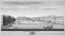 Leicester Square, Westminster, London, c1740. Artist: Nathaniel Parr