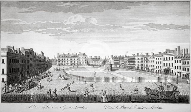 Leicester Square, Westminster, London, c1753. Artist: Anon