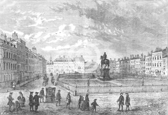Leicester Square, c1750 (1897). Artist: Unknown.