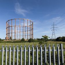 Leigh Road gas holder, East Ham, Newham, London, 2016. Creator: Chris Redgrave