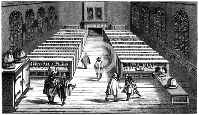 Leiden University public library, Leiden (Leyden), 1614 (1849). Artist: Unknown
